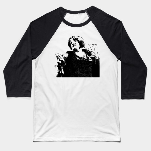 Patti LuPone I'll Drink to That Company PopART Baseball T-Shirt by baranskini